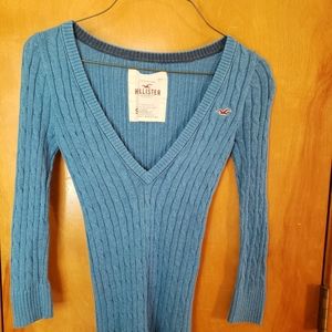 Hollister Cable V-Neck Sweater